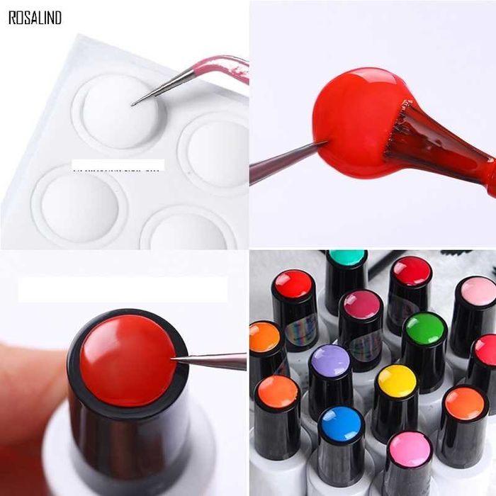 25 броя Силиконови мострени стикери за гел лак