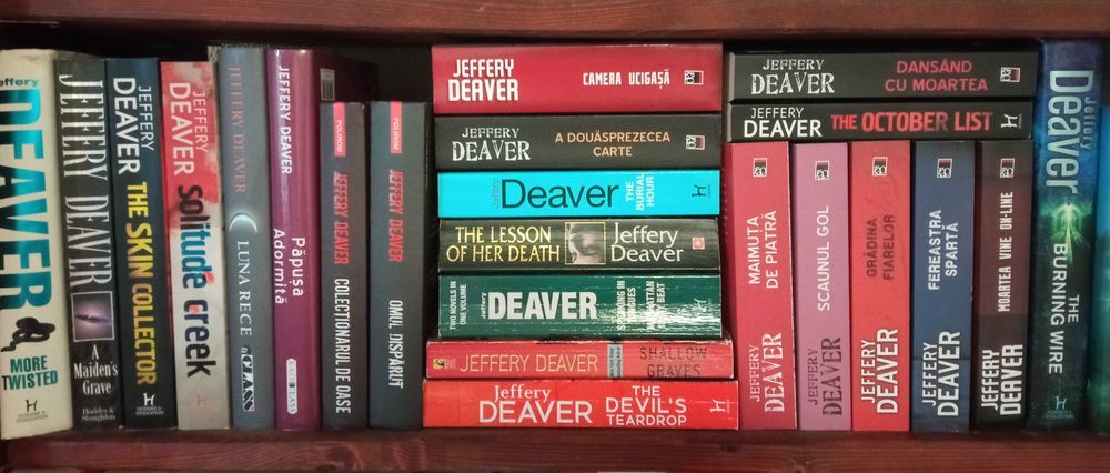 Carti Jeffery Deaver! Va rog sa cititi descrierea.