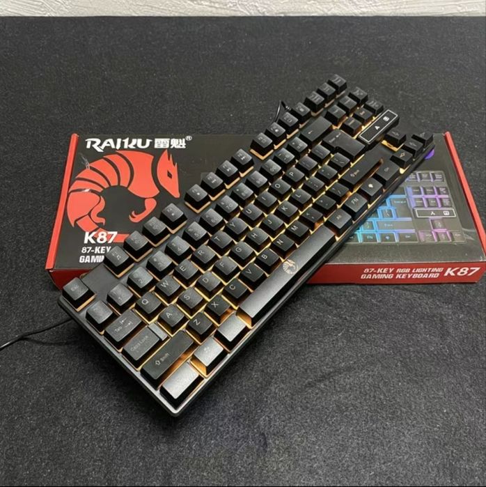 Klaviatura gamerlar uchun rgb 87 tugmali