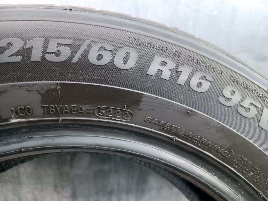 215/60/16 Kumho Дот 5222