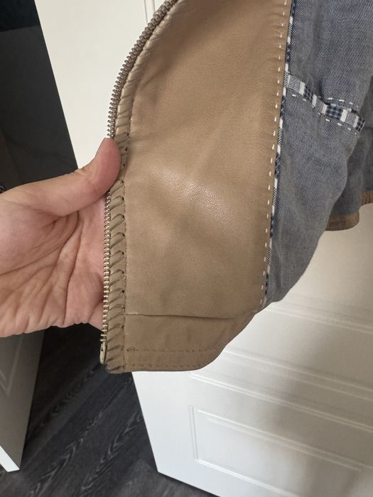 Кожаная куртка massimo dutti