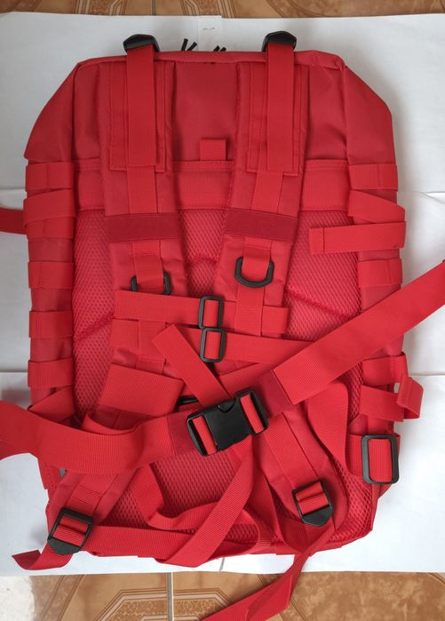 Rucsac Militar  Rosu 50 L ,Drumeții, Camping,Nou