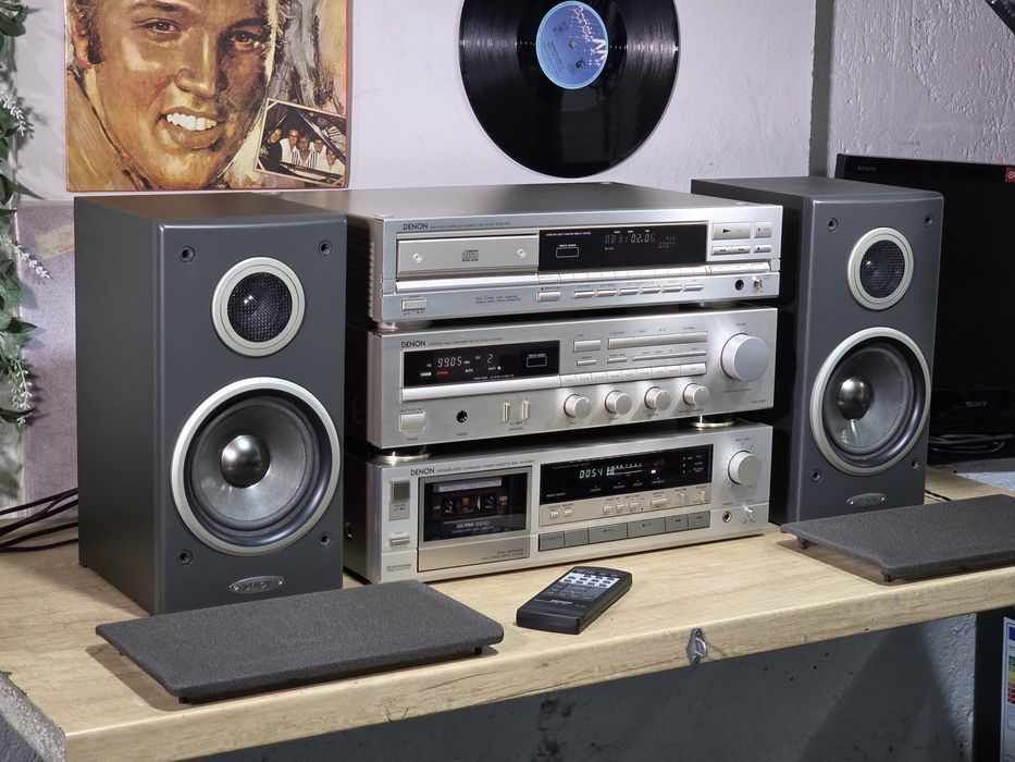 Linie audio DENON, deck dr-m30hx, 3 head, receiver, cd player, boxe