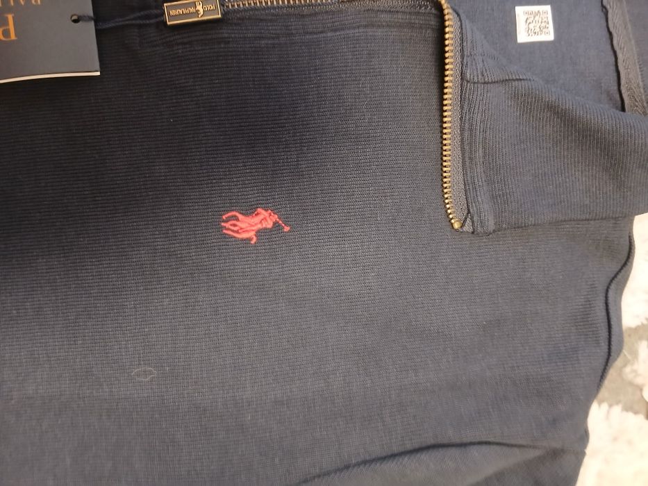 Quarter-Zip Polo Ralph Lauren Bleumarin