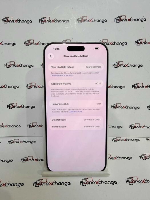 iPhone 16 Pro Max White Neverlocked 256GB 90% 47952