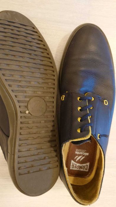 Pantofi piele casual barbati, Camper Alicante, albastru inchis, 44