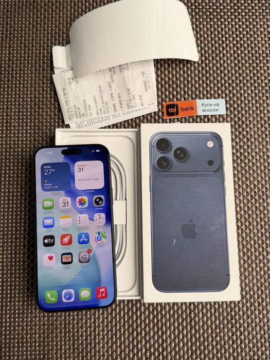 НОВ! 512Gb *ЛИЗИНГ* iPhone 17 Pro Max Deep Blue 24М ГАРАНЦИЯ Айфон