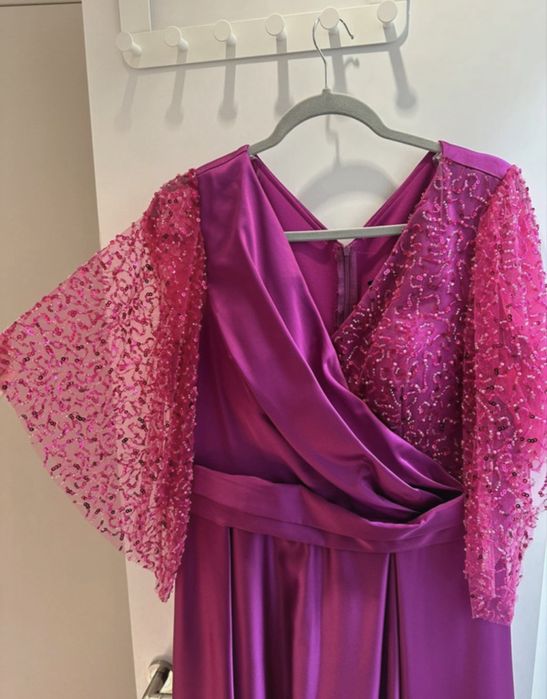 Rochie eveniment, fucsia, marime 48