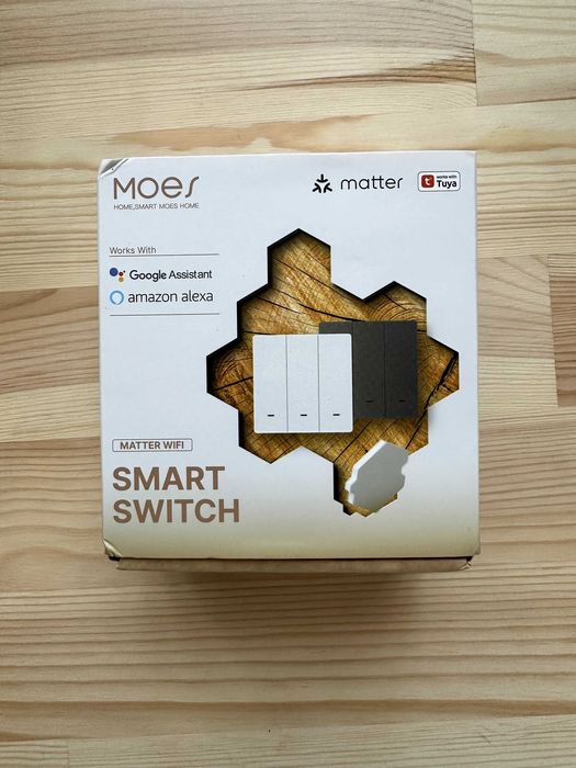 MOES Matter WiFi умен ключ 2 Gang – нов, EU, Alexa/Apple/Google