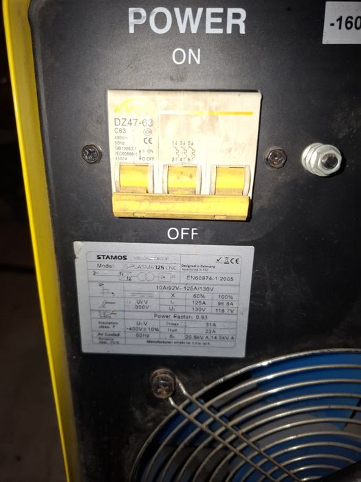 Aparat tăiere plasmă Stamos S 125A CNC