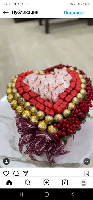 Шоколадный. Букеты   необычный падарок