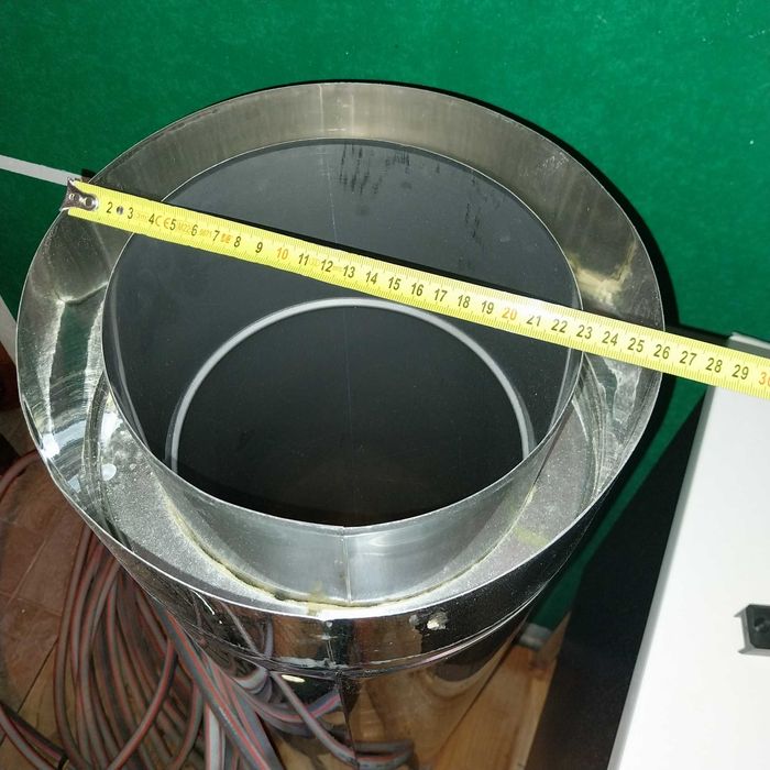 Horn/cos fum inox nou 1 segment 200 mm