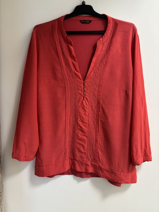 Bluza tip camasa Massimo Dutti, marime M/L, nepurtata, 100% vascoza