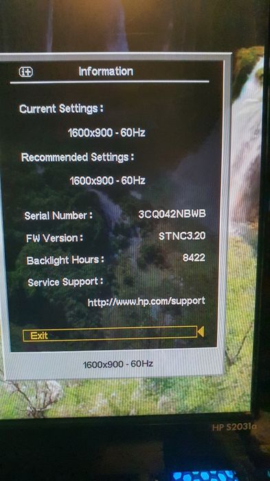 HP S2031a -20" LCD Monitor