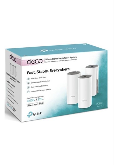 MESH-система TP-LINK Deco E4 3-pack белый