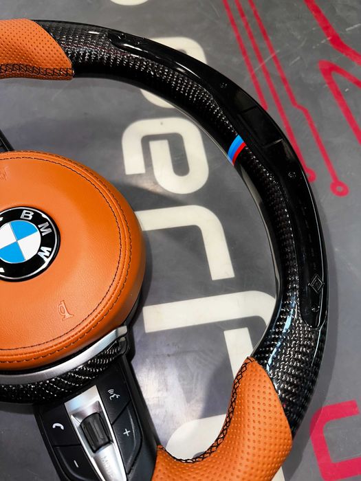 Volan M BMW CARBON / LED / Vibratii / Incalzire / DISTRONIC! SERIA F/E