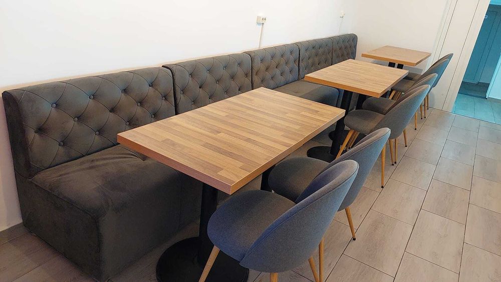 Mese cu blat din MDF si picior Metalic, baruri, pizzerii, restaurante