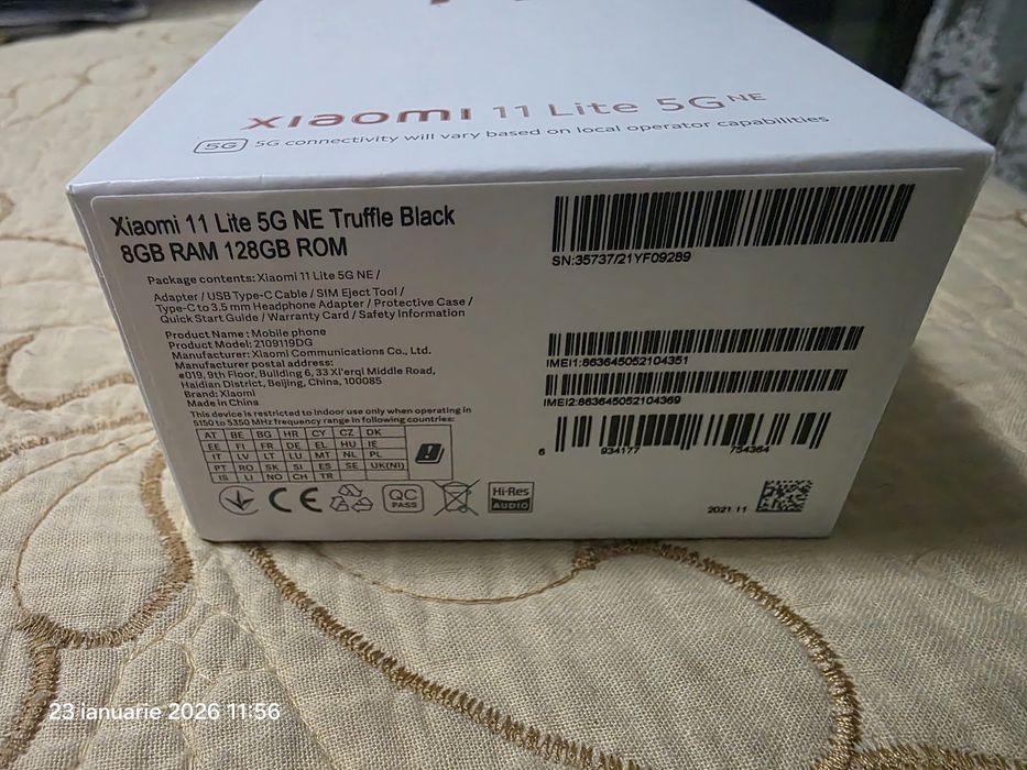 Xiaomi 11 Lite 5G NE, Trufele Black