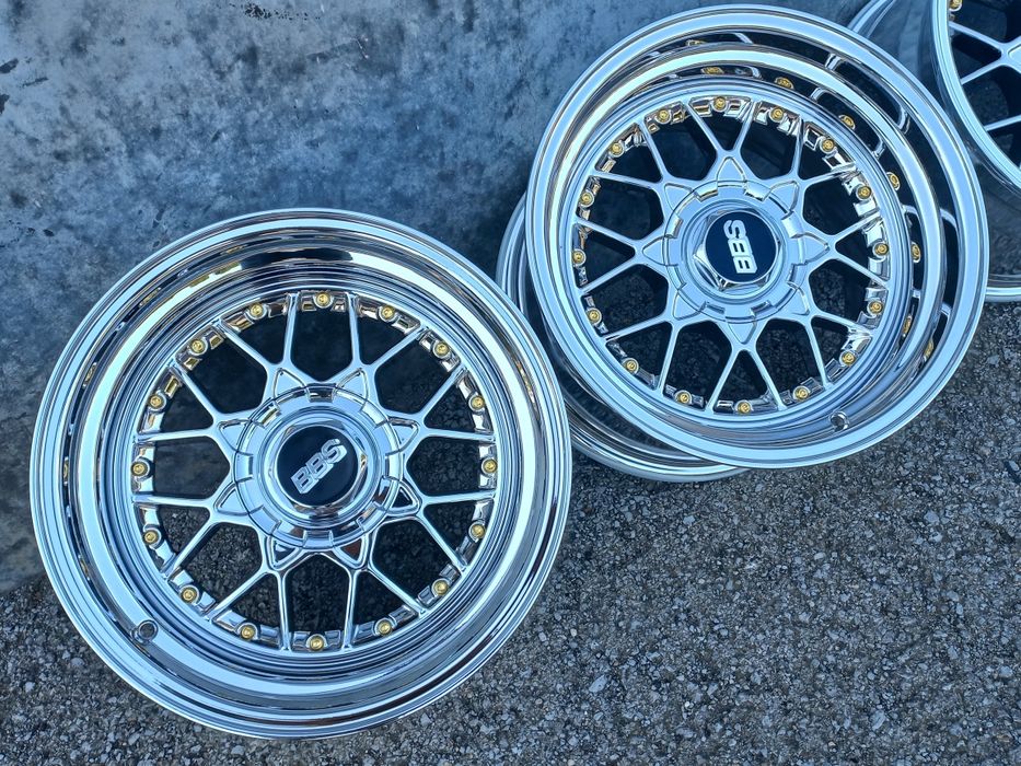 16"4х100 Bbs Fm3 Chrome 9-10j et15-12 Bmw E30 Golf 2 3...Чисто Нови..