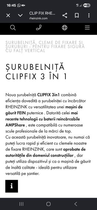 Autofiletanta Fein Clipfix 3 in 1 Nouă