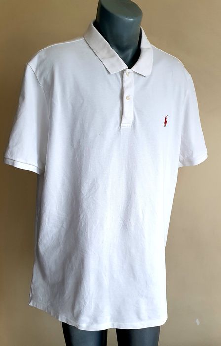 POLO Ralph Lauren Pique Cotton Tailored Fit 2XL ОРИГИНАЛ Мъжка Тениска