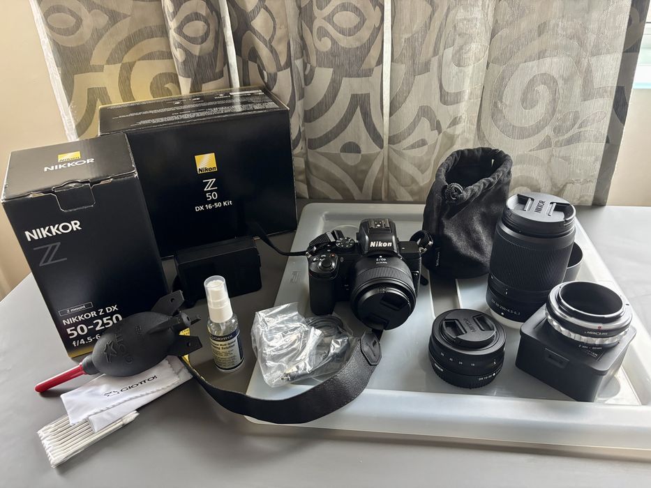 Nikon Z50 с 4 обектива