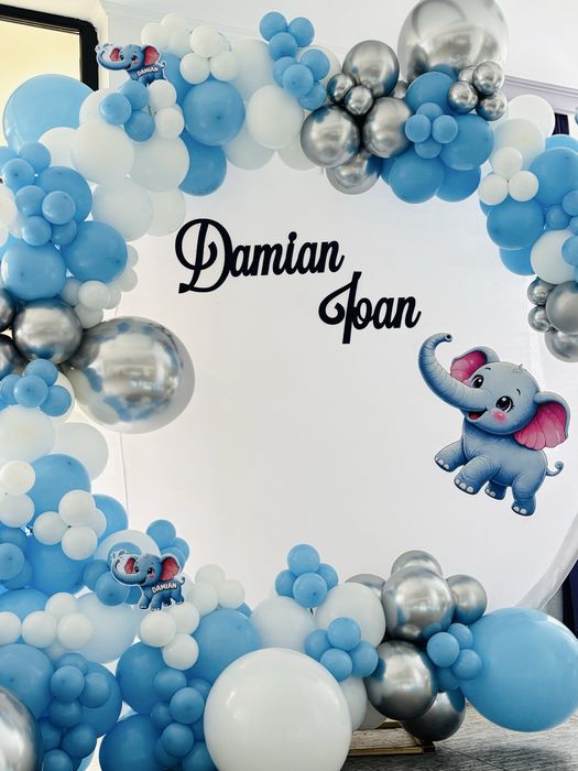 Aranjamet botez ,decor baloane