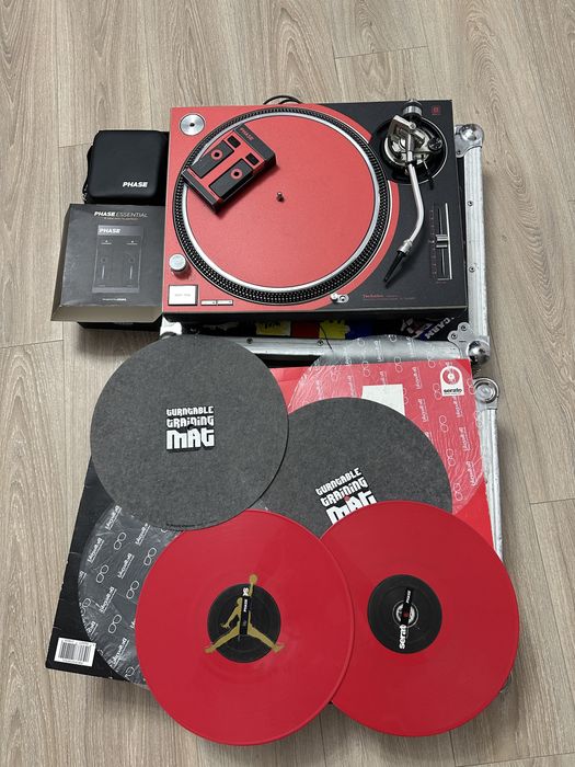 Technics SL-1200MK2 Grey + Phase Essential + Ortofon + Serato – Pachet complet DJ