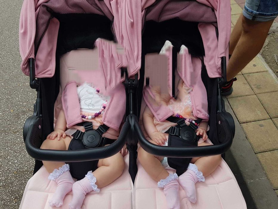 Baby monsters Easy Twin 4 - Детска количка за близнаци