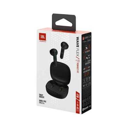 Слушалки in-ear JBL Wave Flex, True Wireless, Bluetooth, Deep Bass, Черни