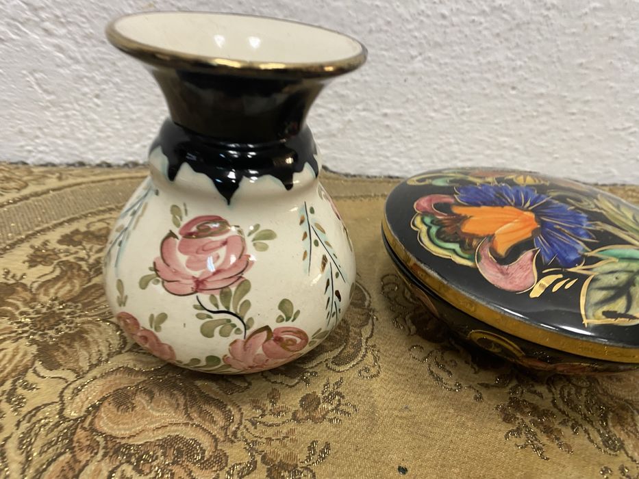 Порцеланов комплект 2 броя Hebequet Quaregnon Белгия 1950-те