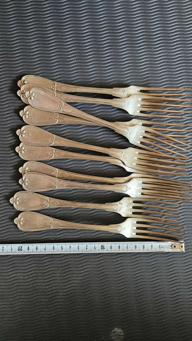 Комплект 10бр вилици BERNDORF 1928г Алпака