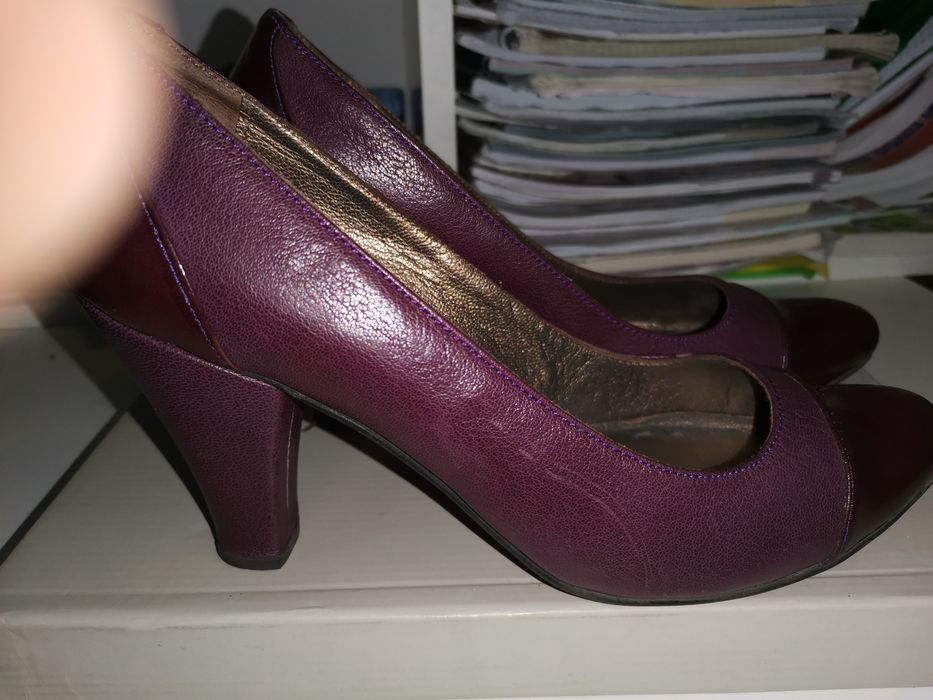 Pantofi din piele naturala mar 36