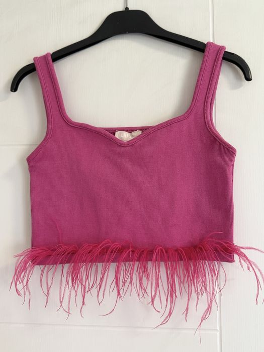 Топ с естествени пера Liu Jo