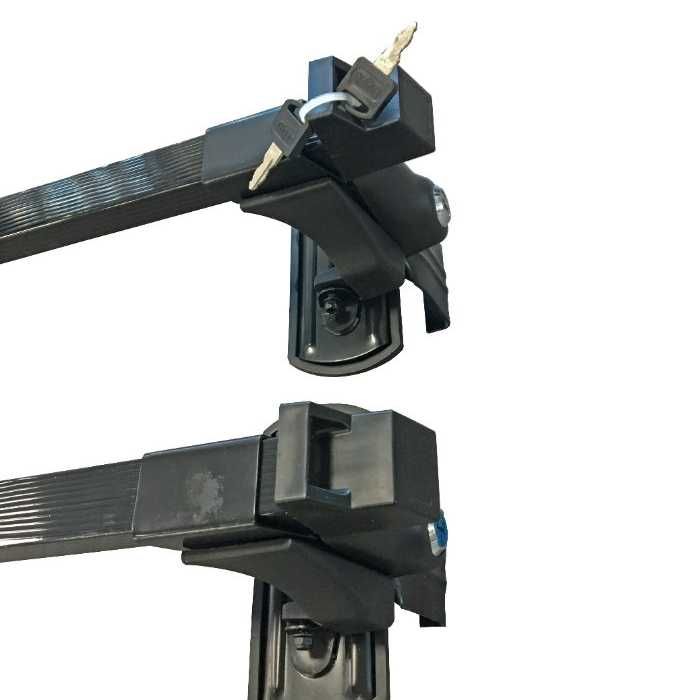 Напречни греди с ключ, багажник за кола, Универсален, 2бр, 118см