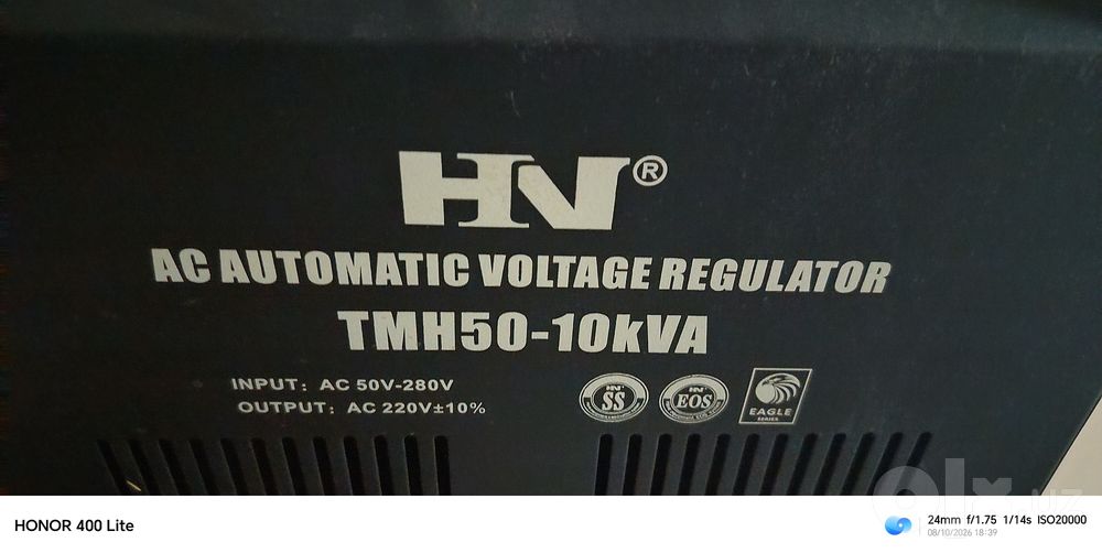 HN TMH50-10KVA avtomatik kuchlanish stabilizatori sotiladi.HN TMH50-10