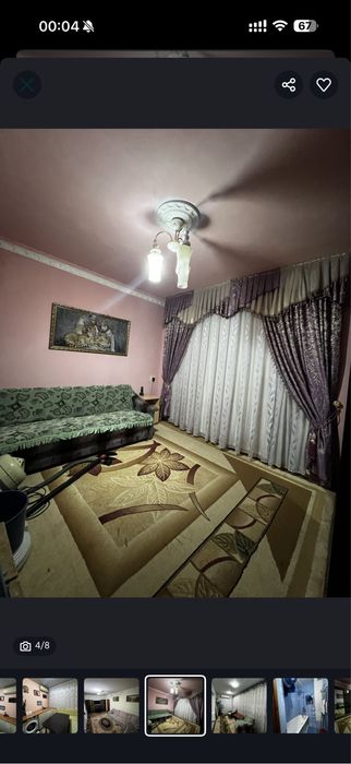 Продам квартиру спутник 4 2/2/4 56500& с меб и техн