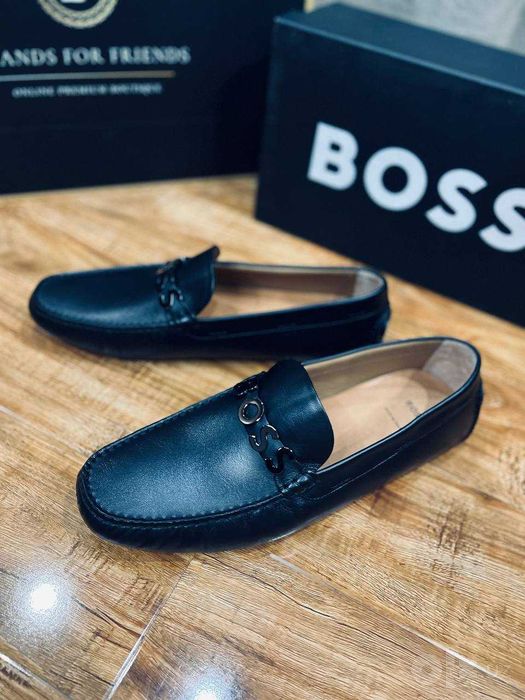 BOSS мужские кожаные мокасины Италия РАЗМЕР 45,46