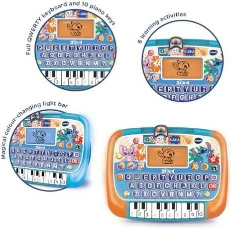 Нов VTech Stitch интерактивен таблет за учене игра 6+ активности деца