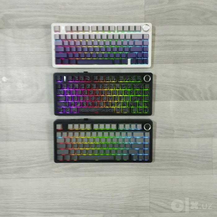 Клавиатура AULA  F75 BLACK CONTUR +WHITE CONTUR- оригинал