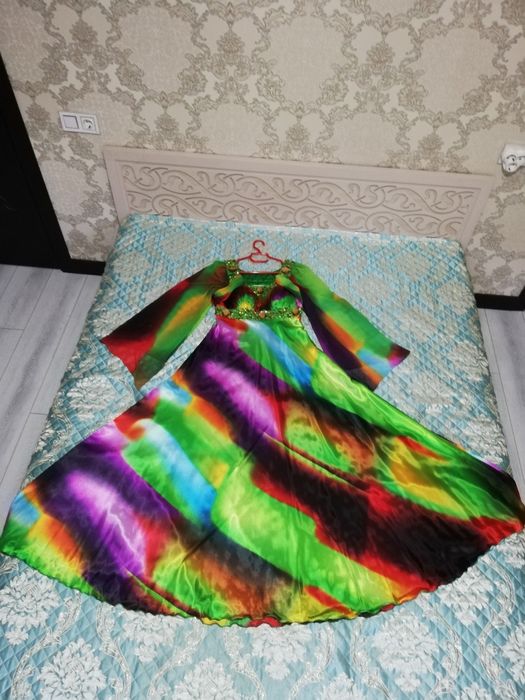 Вечернее платье турецкое пёстрое