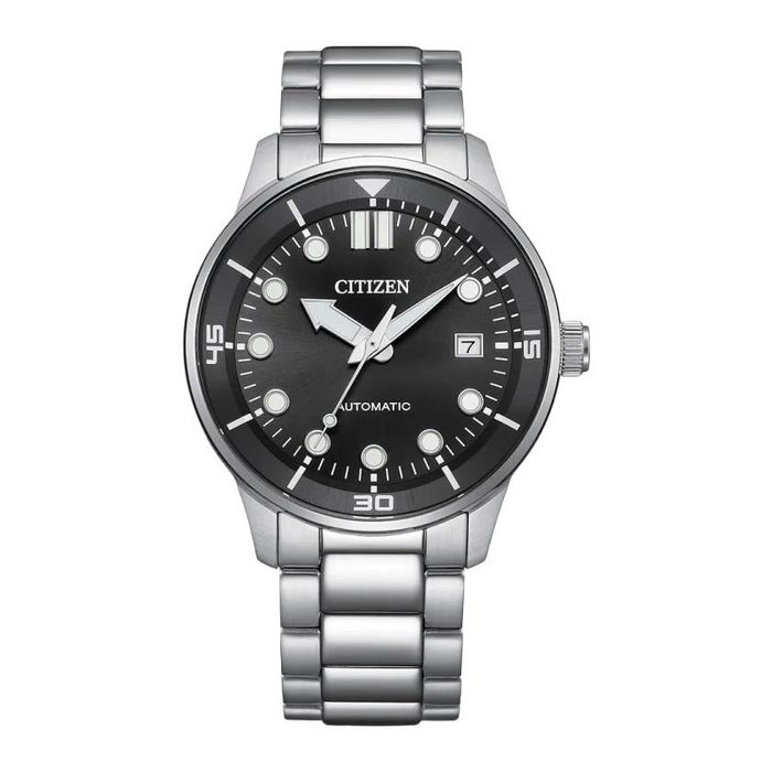 Citizen Automatic Оригинальные Японские часы с Черным циферблатом