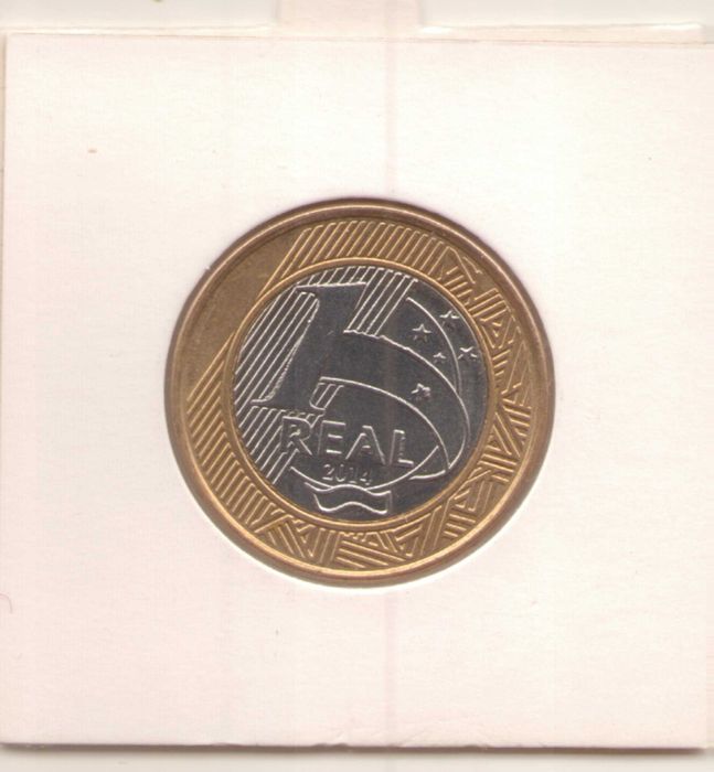 Brazil-1 Real-2014-KM# 687-Atletism, Olympic Games Rio