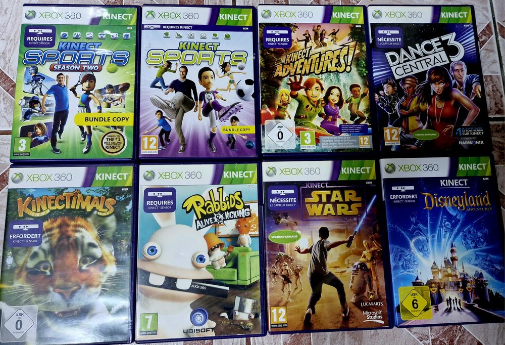Kinect Camera+ joc Adventures Kinect plus alte jocuri copii Xbox 360