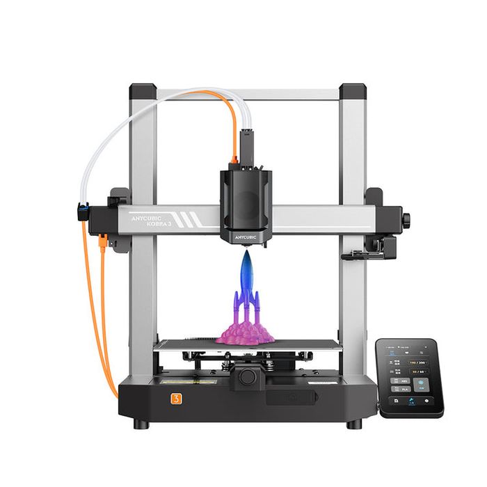 Imprimanta 3D Anycubic Kobra 3 FDM WiFi auto-leveling 600mm/s PLA noua