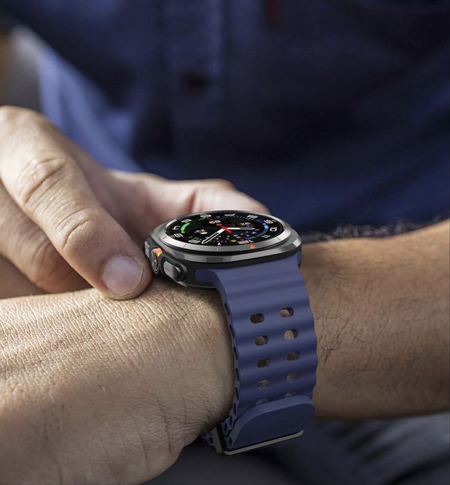 НОВО!!! Смарт часовник Samsung Galaxy Watch Ultra (2025), 47mm, LTE, Titanium Blue