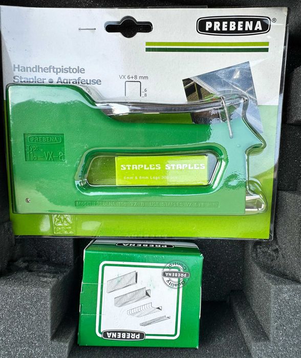 PREBENA - Нов комплект от такер и пневматични инструменти