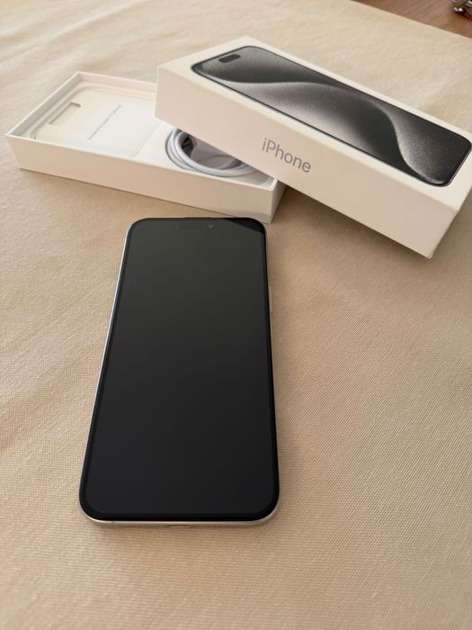 Iphone 15 Pro Max 256 GB, White Titanium, като нов!