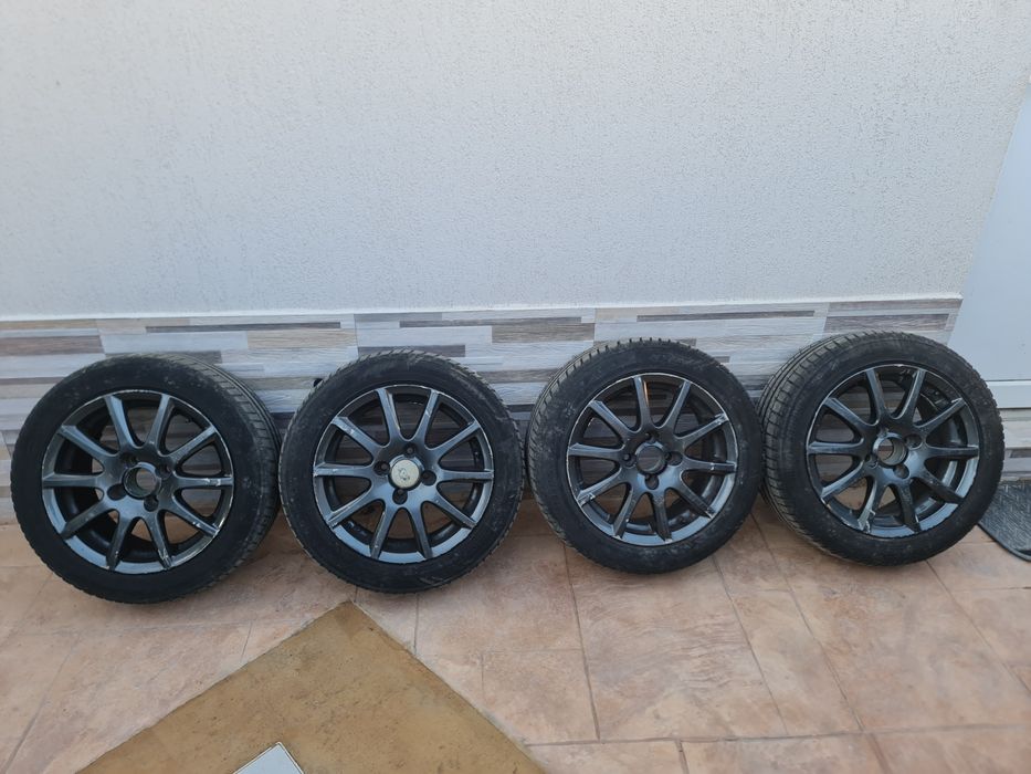 Jante Rial Milano 4X100 + Anvelope vara 185/55/R15 Dot (1422)