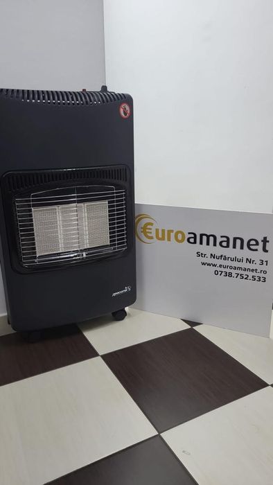 Soba pliabila, Reecomer, mobila, alimentare cu gaz GPL, 4200W, 3 -N-